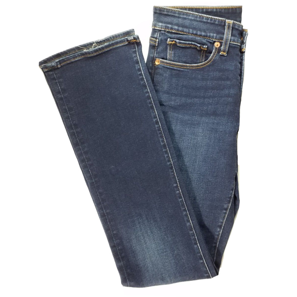 Spanx 5 Pocket Slim Boot Cut Womens Jeans Medium Wash Stretch Size Small